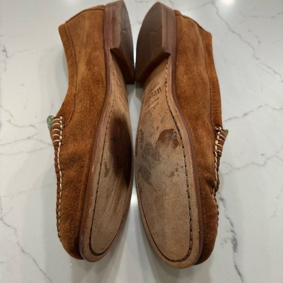 G.H. Bass Weejuns Tropic Floral Suede Leather Loafers Women's Size 11M - Picture 4 of 11